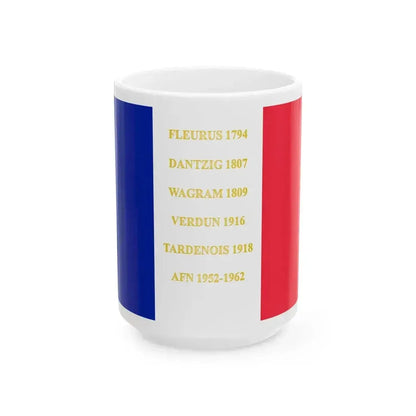 19e regiment de chasseurs a cheval-drapeau. (France) White Coffee Mug 15oz - Go Mug Yourself