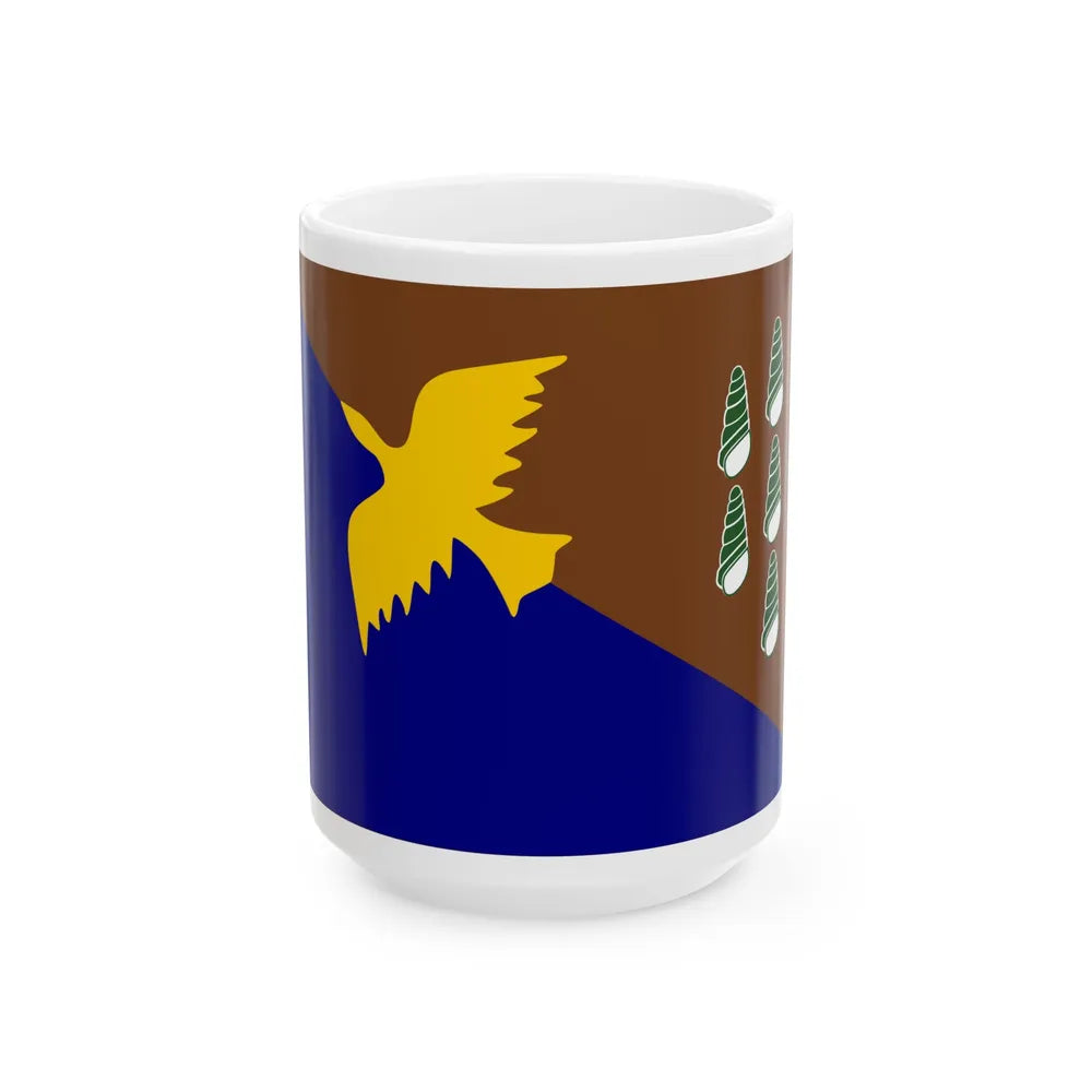 Flag of Manus Papa New Guinea - White Coffee Mug-15oz-Go Mug Yourself