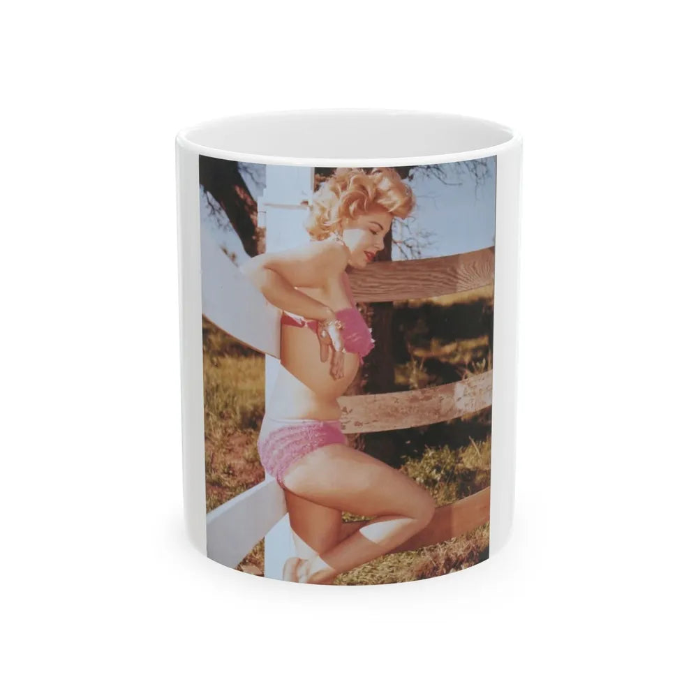 Barbara Nichols #32 (Vintage Female Icon) White Coffee Mug-11oz-Go Mug Yourself