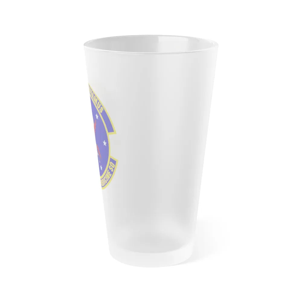 19th Aerospace Medicine Squadron (U.S. Air Force) Frosted Pint Glass 16oz-Go Mug Yourself