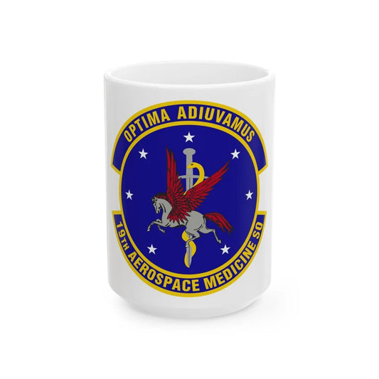 19th Aerospace Medicine Squadron (U.S. Air Force) White Coffee Mug-15oz-Go Mug Yourself