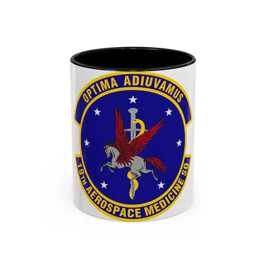 19th Aerospace Medicine Squadron (U.S. Air Force) Accent Coffee Mug 11oz Black - Go Mug Yourself