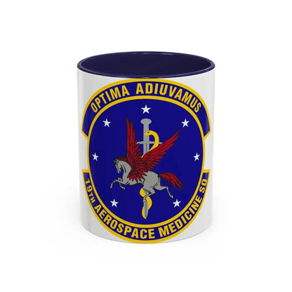 19th Aerospace Medicine Squadron (U.S. Air Force) Accent Coffee Mug 11oz Navy - Go Mug Yourself