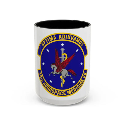 19th Aerospace Medicine Squadron (U.S. Air Force) Accent Coffee Mug 15oz Black - Go Mug Yourself