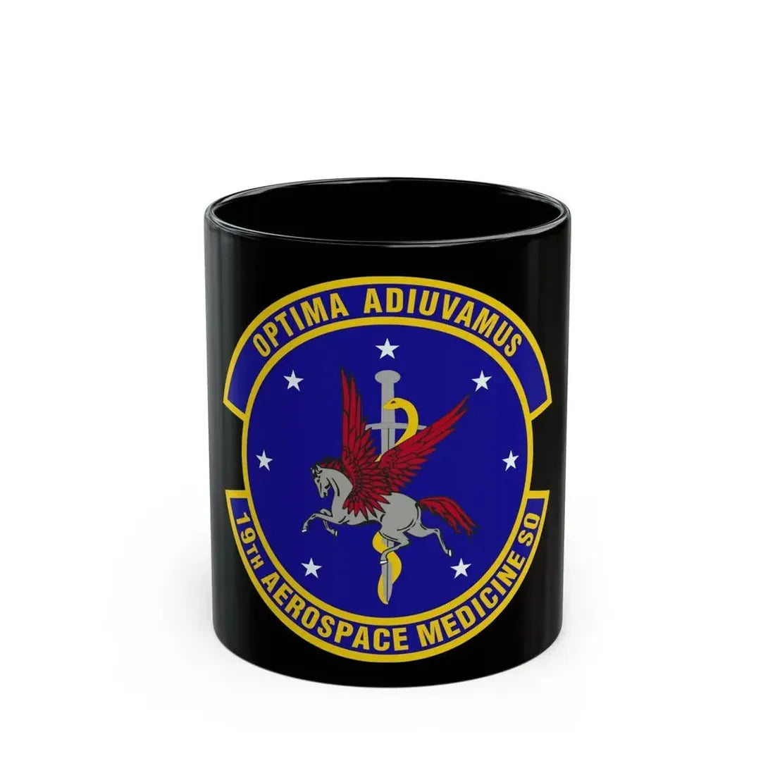 19th Aerospace Medicine Squadron (U.S. Air Force) Black Coffee Mug 11oz - Go Mug Yourself