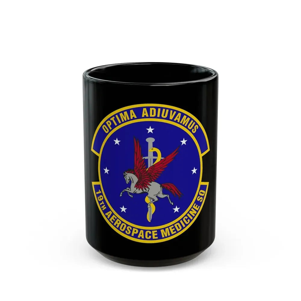 19th Aerospace Medicine Squadron (U.S. Air Force) Black Coffee Mug 15oz - Go Mug Yourself