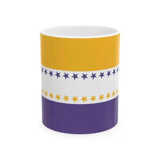 19th Amendment Victory Flag (United States) White Coffee Mug 11oz - Go Mug Yourself
