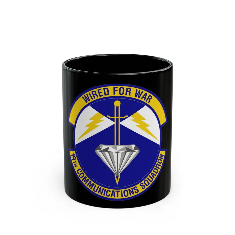 19th Communications Squadron (U.S. Air Force) Black Coffee Mug-11oz-Go Mug Yourself