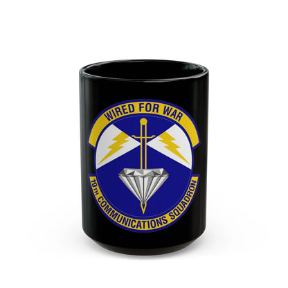 19th Communications Squadron (U.S. Air Force) Black Coffee Mug-15oz-Go Mug Yourself