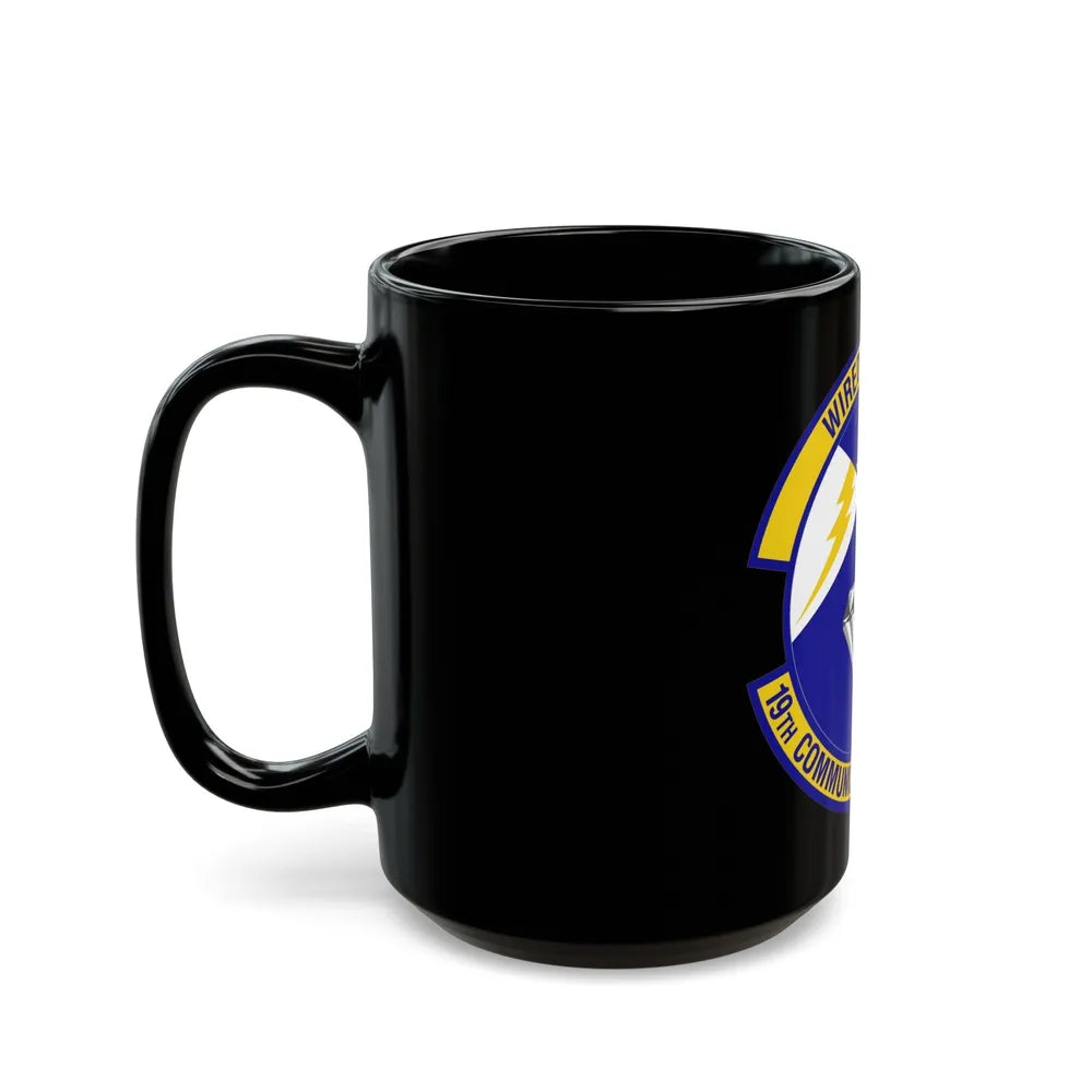 19th Communications Squadron (U.S. Air Force) Black Coffee Mug-Go Mug Yourself