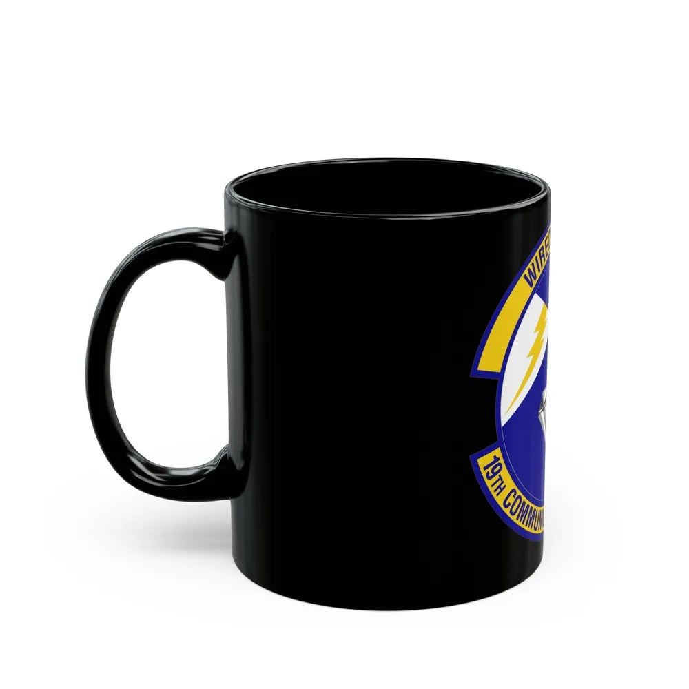 19th Communications Squadron (U.S. Air Force) Black Coffee Mug-Go Mug Yourself