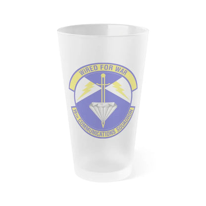 19th Communications Squadron (U.S. Air Force) Frosted Pint Glass 16oz-Go Mug Yourself