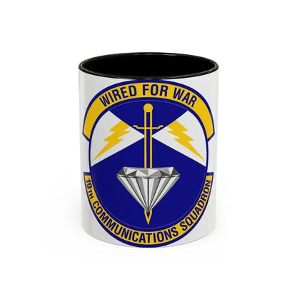 19th Communications Squadron (U.S. Air Force) Accent Coffee Mug 11oz Black - Go Mug Yourself
