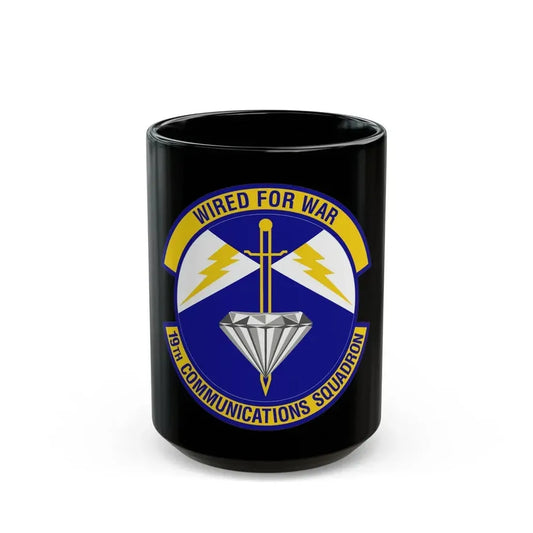 19th Communications Squadron (U.S. Air Force) Black Coffee Mug 15oz - Go Mug Yourself