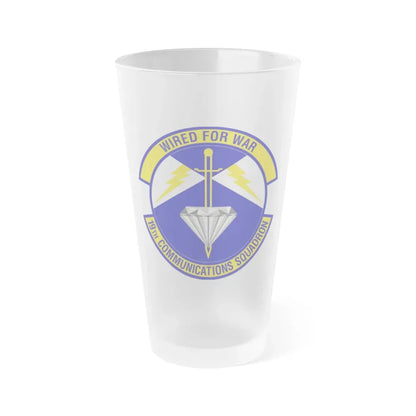 19th Communications Squadron (U.S. Air Force) Frosted Pint Glass 16oz Default Title - Go Mug Yourself