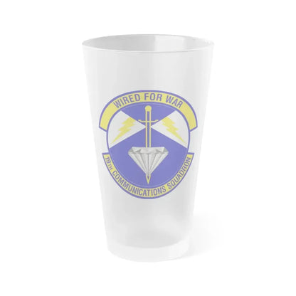 19th Communications Squadron (U.S. Air Force) Frosted Pint Glass 16oz Default Title - Go Mug Yourself