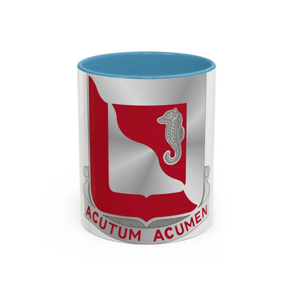 19th Engineer Battalion (U.S. Army) Accent Coffee Mug-11oz-Light Blue-Go Mug Yourself