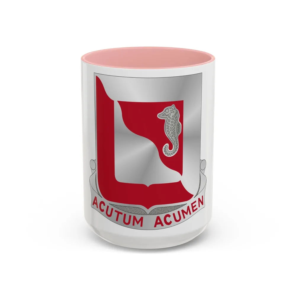 19th Engineer Battalion (U.S. Army) Accent Coffee Mug-15oz-Pink-Go Mug Yourself