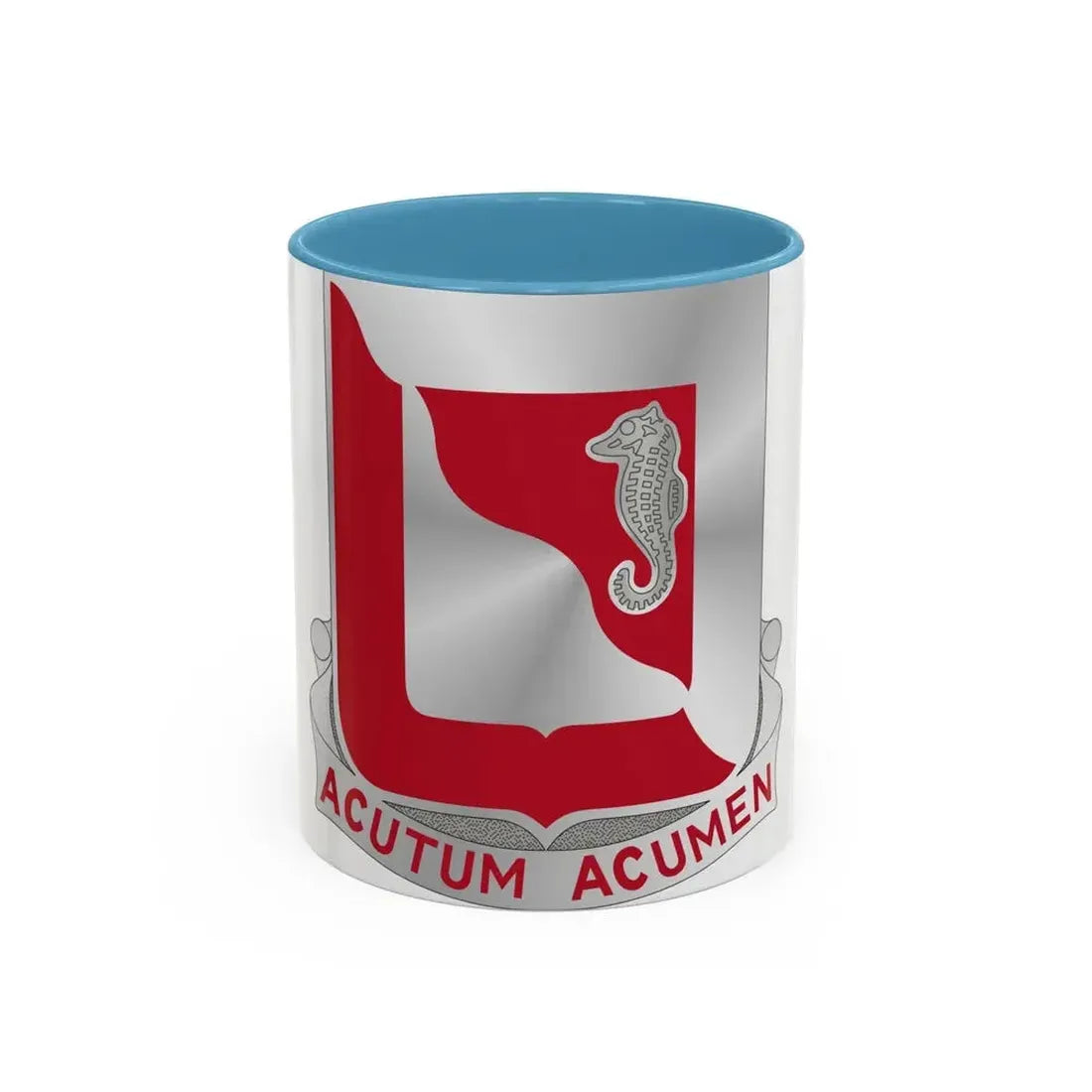 19th Engineer Battalion (U.S. Army) Accent Coffee Mug 11oz Light Blue - Go Mug Yourself