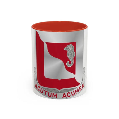 19th Engineer Battalion (U.S. Army) Accent Coffee Mug 11oz Red - Go Mug Yourself