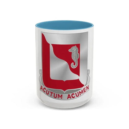 19th Engineer Battalion (U.S. Army) Accent Coffee Mug 15oz Light Blue - Go Mug Yourself