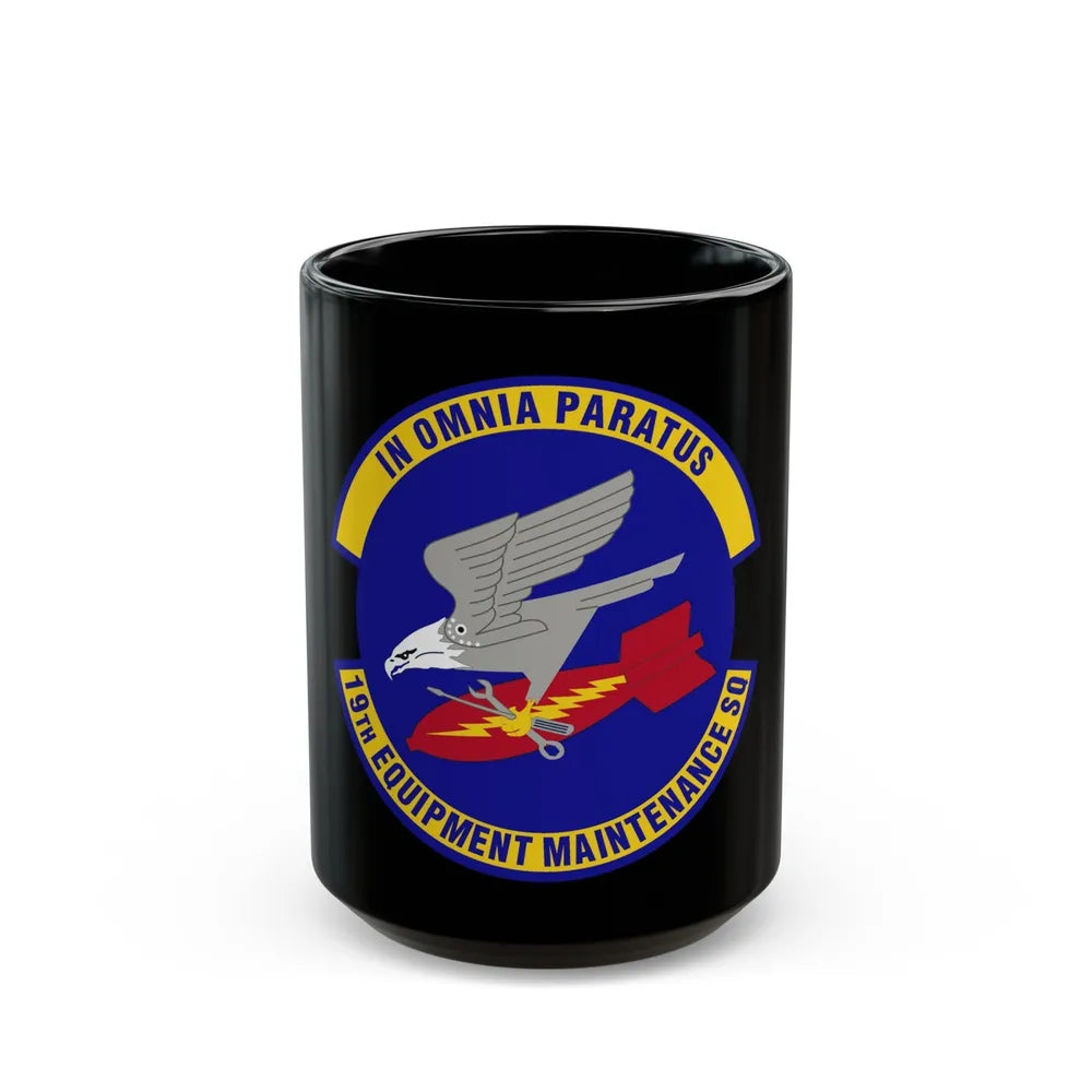 19th Equipment Maintenance Squadron (U.S. Air Force) Black Coffee Mug-15oz-Go Mug Yourself