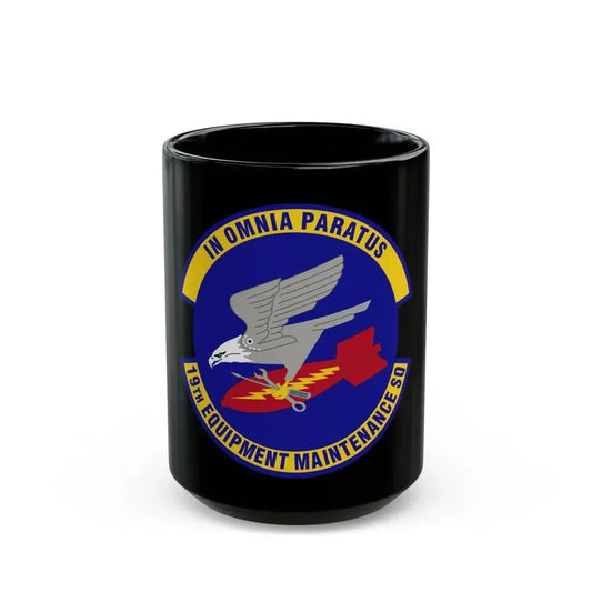 19th Equipment Maintenance Squadron (U.S. Air Force) Black Coffee Mug 15oz - Go Mug Yourself