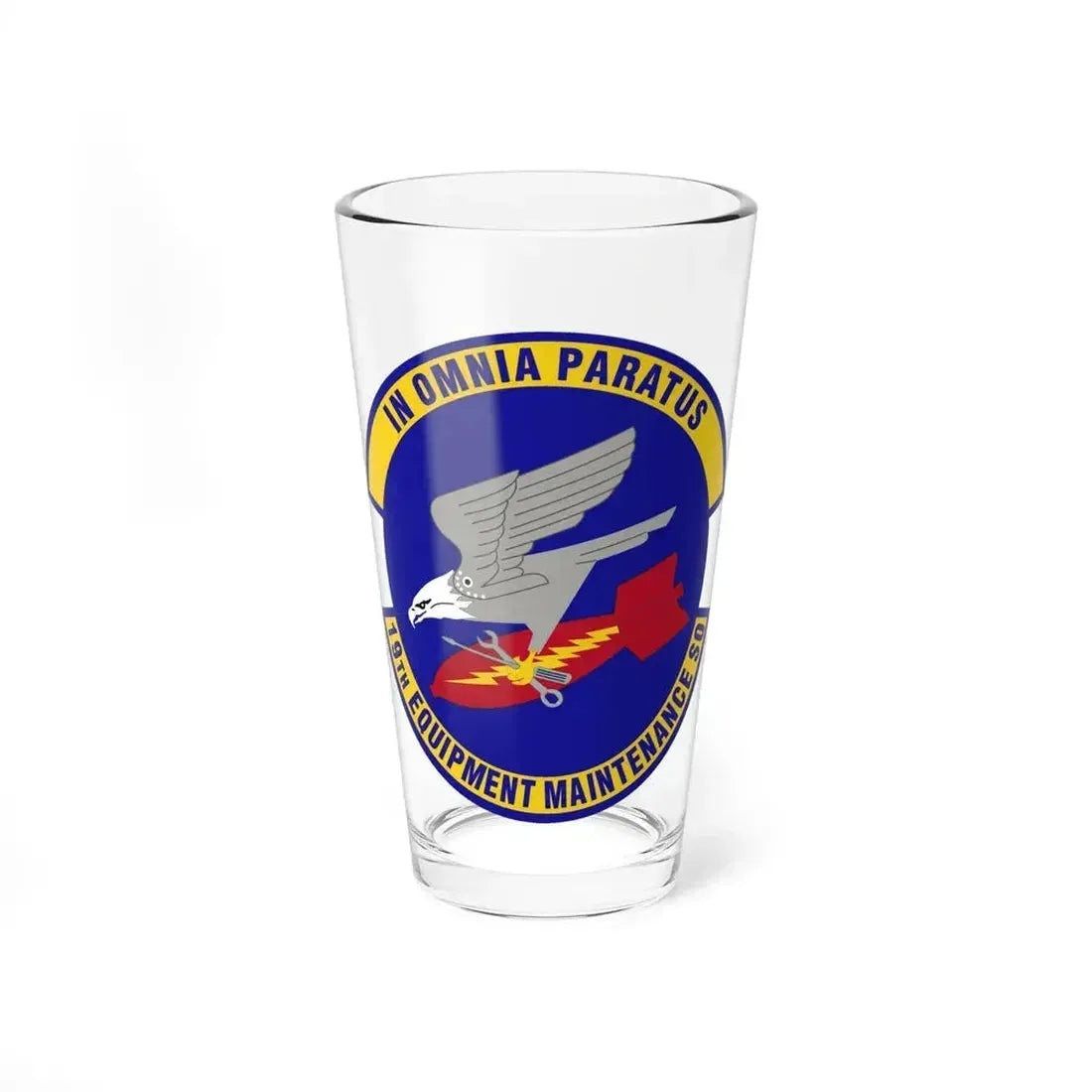 19th Equipment Maintenance Squadron (U.S. Air Force) Pint Glass 16oz 16oz - Go Mug Yourself