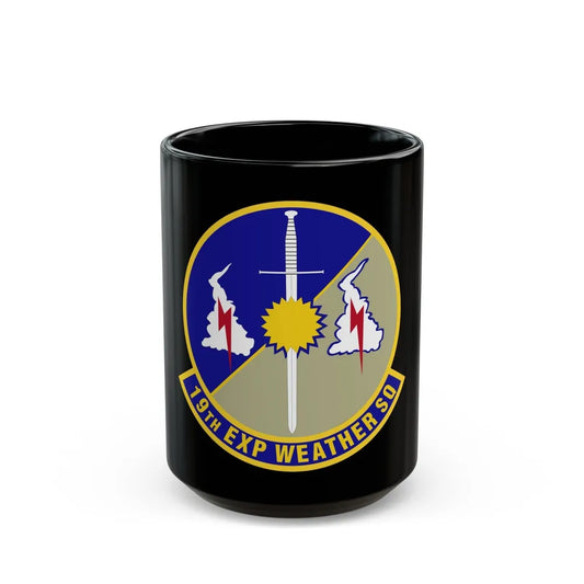 19th Expeditionary Weather Squadron (U.S. Air Force) Black Coffee Mug-15oz-Go Mug Yourself