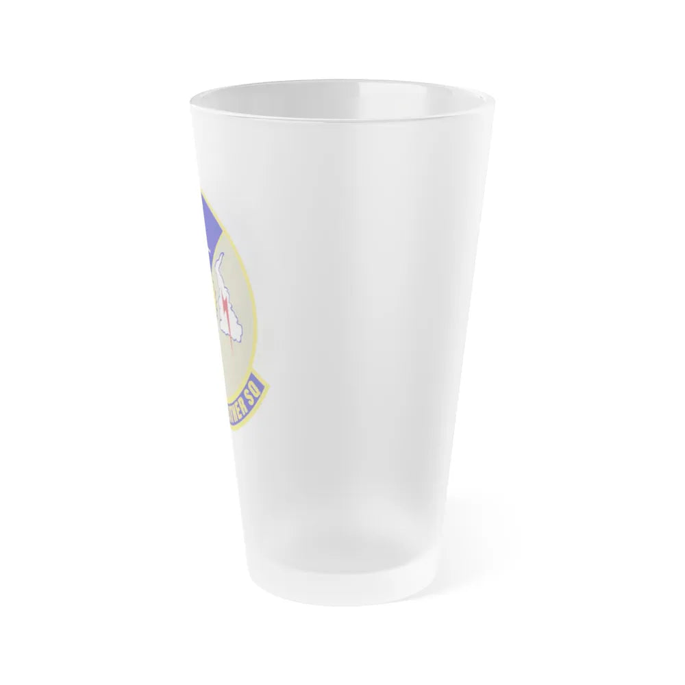 19th Expeditionary Weather Squadron (U.S. Air Force) Frosted Pint Glass 16oz-Go Mug Yourself