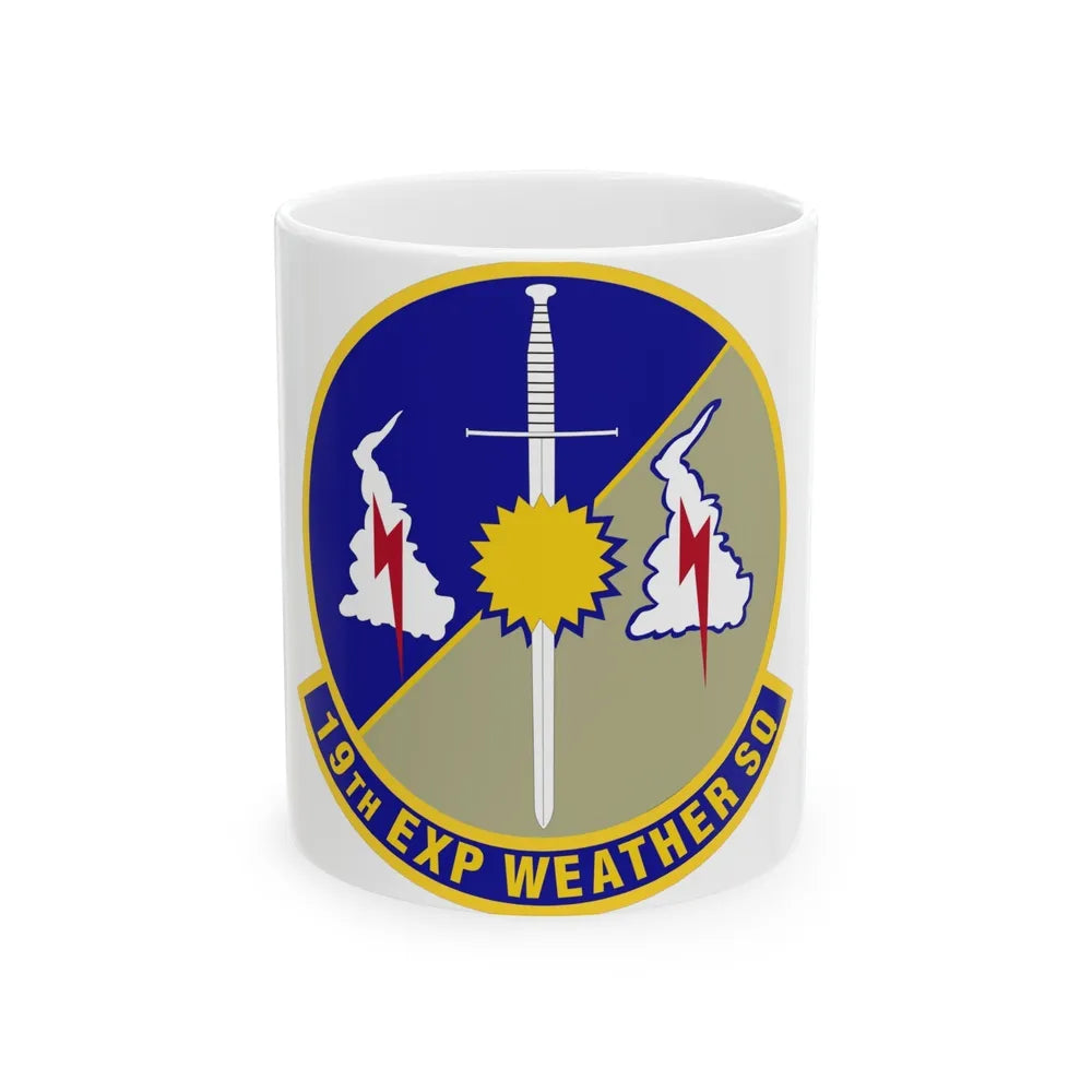 19th Expeditionary Weather Squadron (U.S. Air Force) White Coffee Mug-11oz-Go Mug Yourself