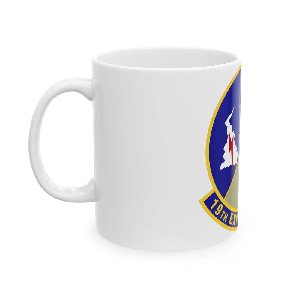 19th Expeditionary Weather Squadron (U.S. Air Force) White Coffee Mug-Go Mug Yourself