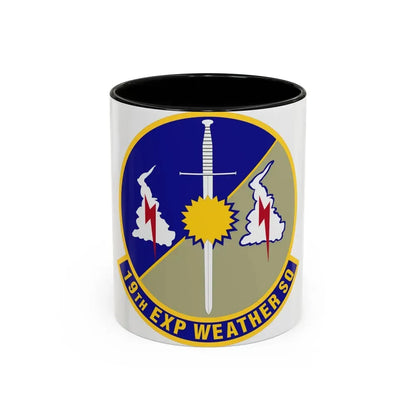 19th Expeditionary Weather Squadron (U.S. Air Force) Accent Coffee Mug 11oz Black - Go Mug Yourself