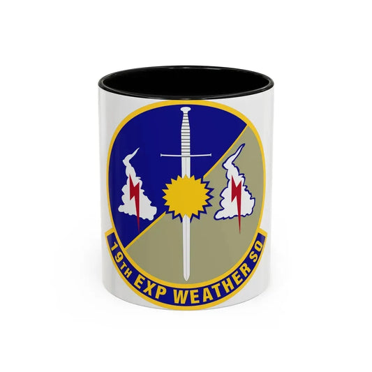 19th Expeditionary Weather Squadron (U.S. Air Force) Accent Coffee Mug 11oz Black - Go Mug Yourself