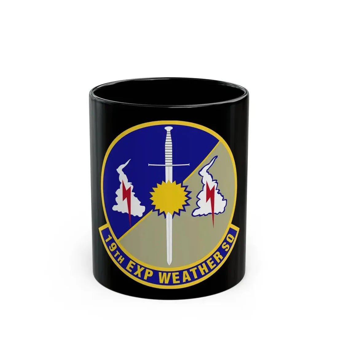 19th Expeditionary Weather Squadron (U.S. Air Force) Black Coffee Mug 11oz - Go Mug Yourself