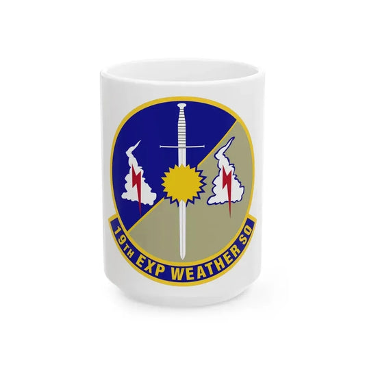 19th Expeditionary Weather Squadron (U.S. Air Force) White Coffee Mug 15oz - Go Mug Yourself