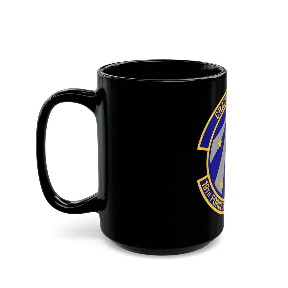 19th Force Support Squadron (U.S. Air Force) Black Coffee Mug-Go Mug Yourself