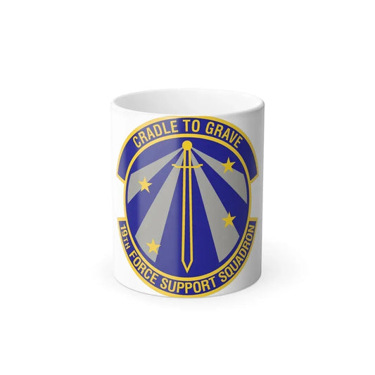 19th Force Support Squadron (U.S. Air Force) Color Changing Coffee Mug 11oz - Go Mug Yourself
