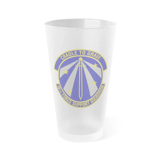 19th Force Support Squadron (U.S. Air Force) Frosted Pint Glass 16oz Default Title - Go Mug Yourself