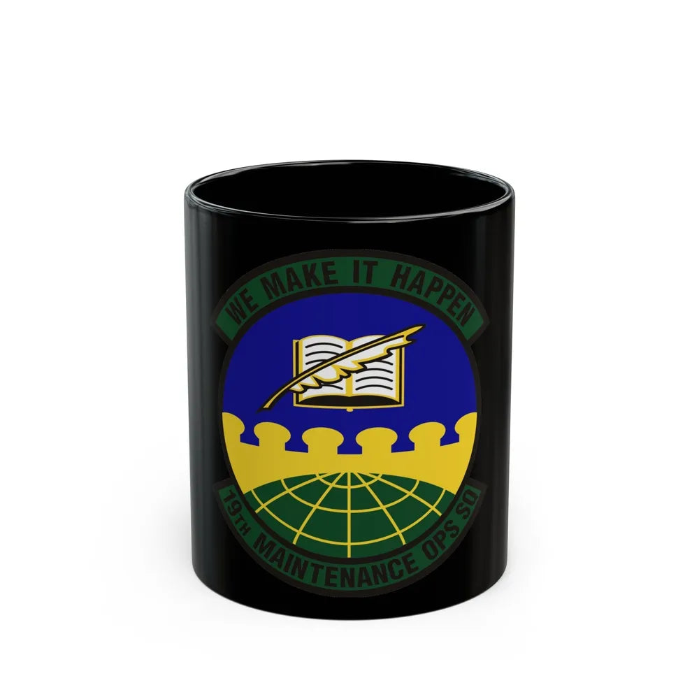 19th Maintenance Operations Squadron (U.S. Air Force) Black Coffee Mug-11oz-Go Mug Yourself