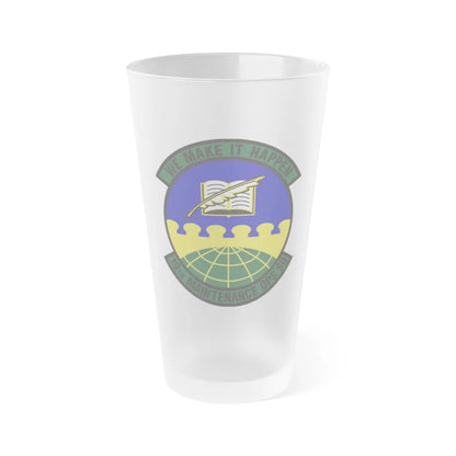 19th Maintenance Operations Squadron (U.S. Air Force) Frosted Pint Glass 16oz-16oz-Frosted-Go Mug Yourself