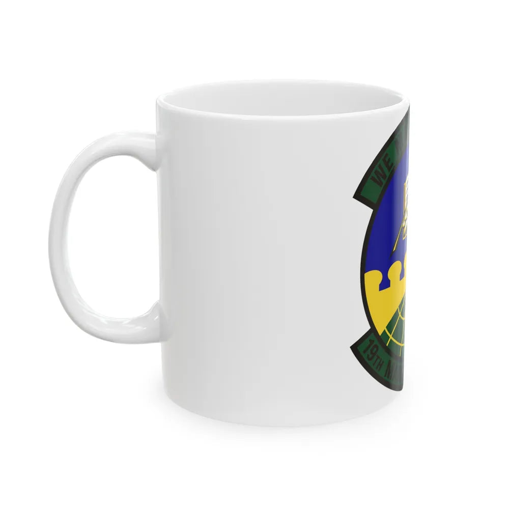 19th Maintenance Operations Squadron (U.S. Air Force) White Coffee Mug-Go Mug Yourself