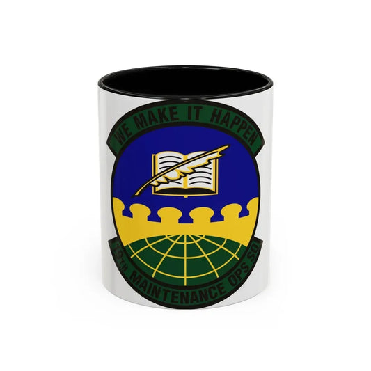 19th Maintenance Operations Squadron (U.S. Air Force) Accent Coffee Mug 11oz Black - Go Mug Yourself