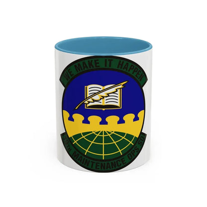 19th Maintenance Operations Squadron (U.S. Air Force) Accent Coffee Mug 11oz Light Blue - Go Mug Yourself
