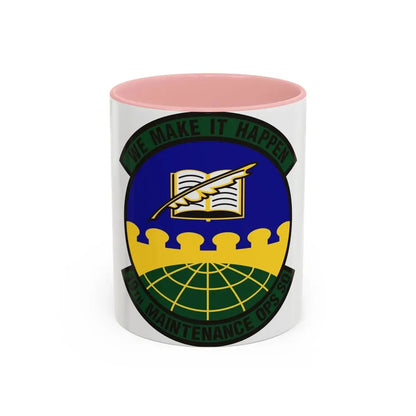 19th Maintenance Operations Squadron (U.S. Air Force) Accent Coffee Mug 11oz Pink - Go Mug Yourself
