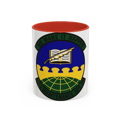 19th Maintenance Operations Squadron (U.S. Air Force) Accent Coffee Mug 11oz Red - Go Mug Yourself