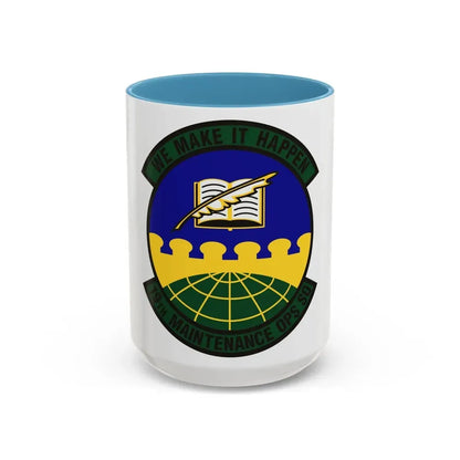 19th Maintenance Operations Squadron (U.S. Air Force) Accent Coffee Mug 15oz Light Blue - Go Mug Yourself