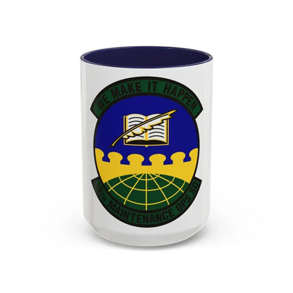19th Maintenance Operations Squadron (U.S. Air Force) Accent Coffee Mug 15oz Navy - Go Mug Yourself
