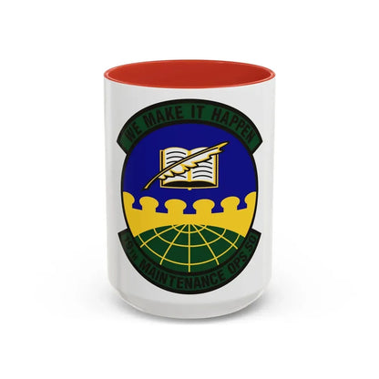 19th Maintenance Operations Squadron (U.S. Air Force) Accent Coffee Mug 15oz Red - Go Mug Yourself