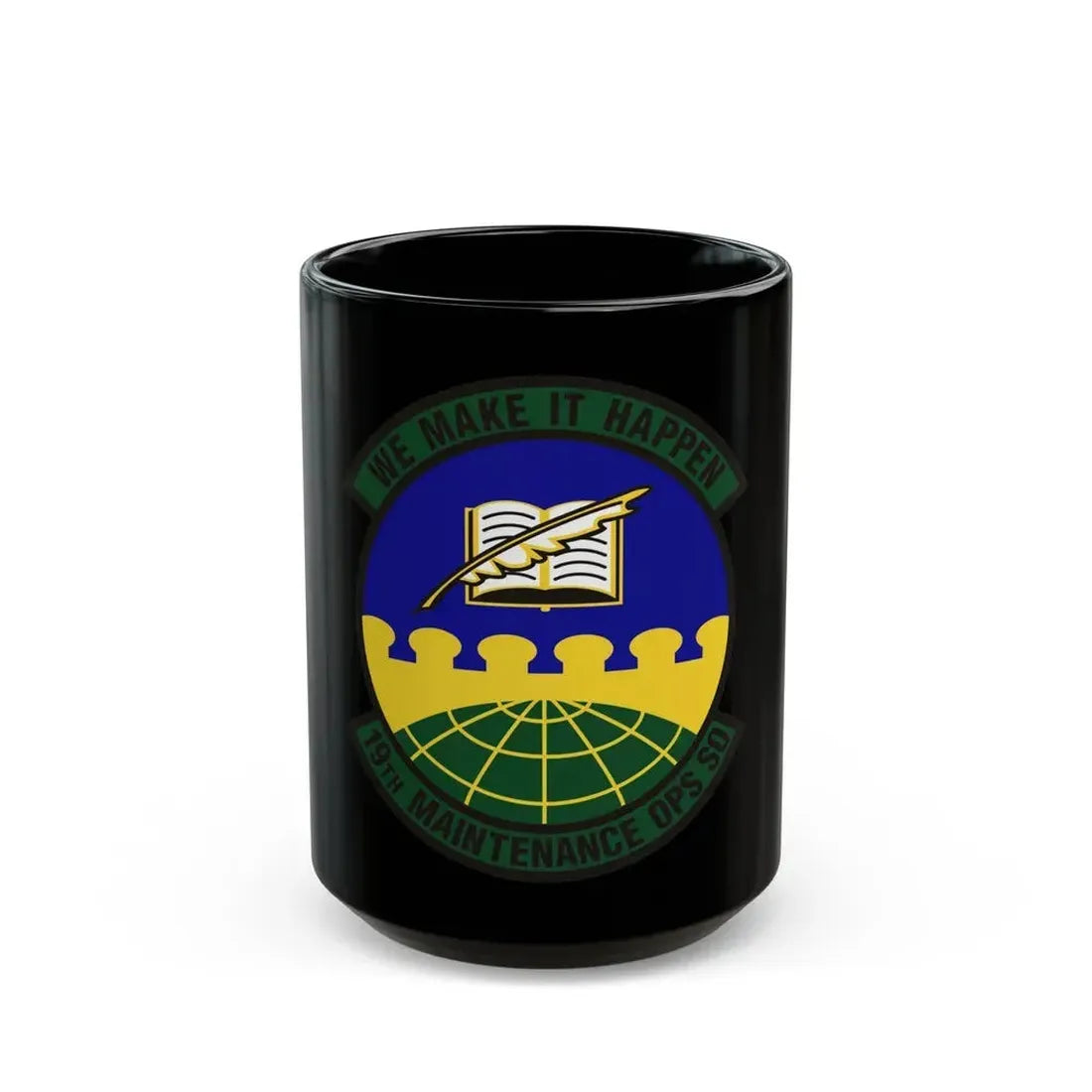 19th Maintenance Operations Squadron (U.S. Air Force) Black Coffee Mug 15oz - Go Mug Yourself